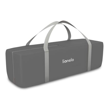 Lionelo - ceļojuma gultiņa FLOWER, pelēka Skandi