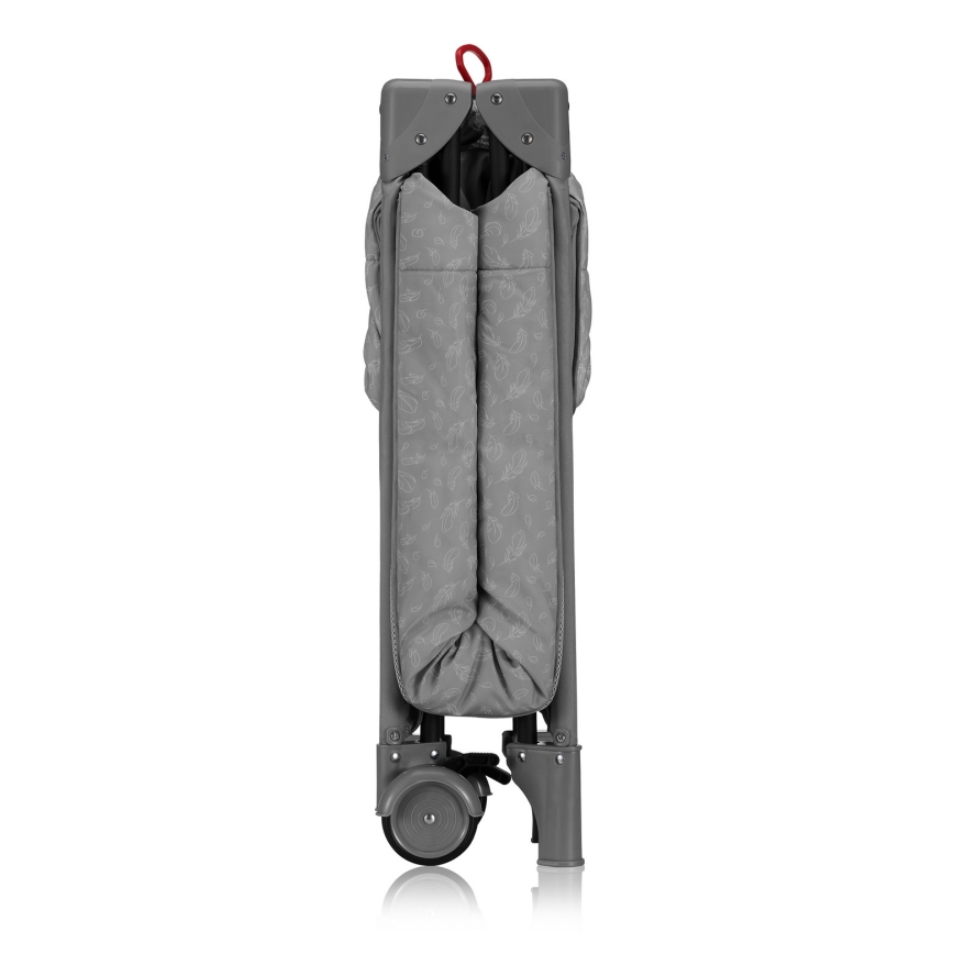 Lionelo - Ceļojuma gultiņa JASMIN EASY FOLD Grey Stone