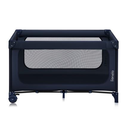 Lionelo - Ceļojuma gultiņa JASMIN EASY FOLD tumši zila