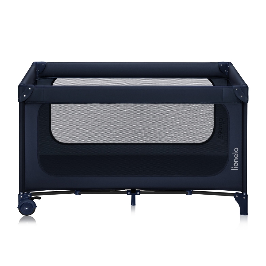 Lionelo - Ceļojuma gultiņa JASMIN EASY FOLD tumši zila