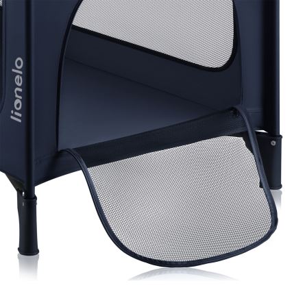 Lionelo - Ceļojuma gultiņa JASMIN EASY FOLD tumši zila