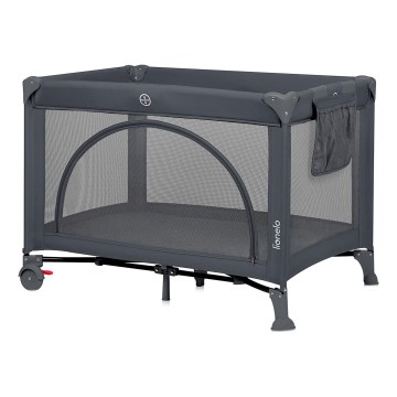 Lionelo - ceļojuma gultiņa LAURA, betona pelēks