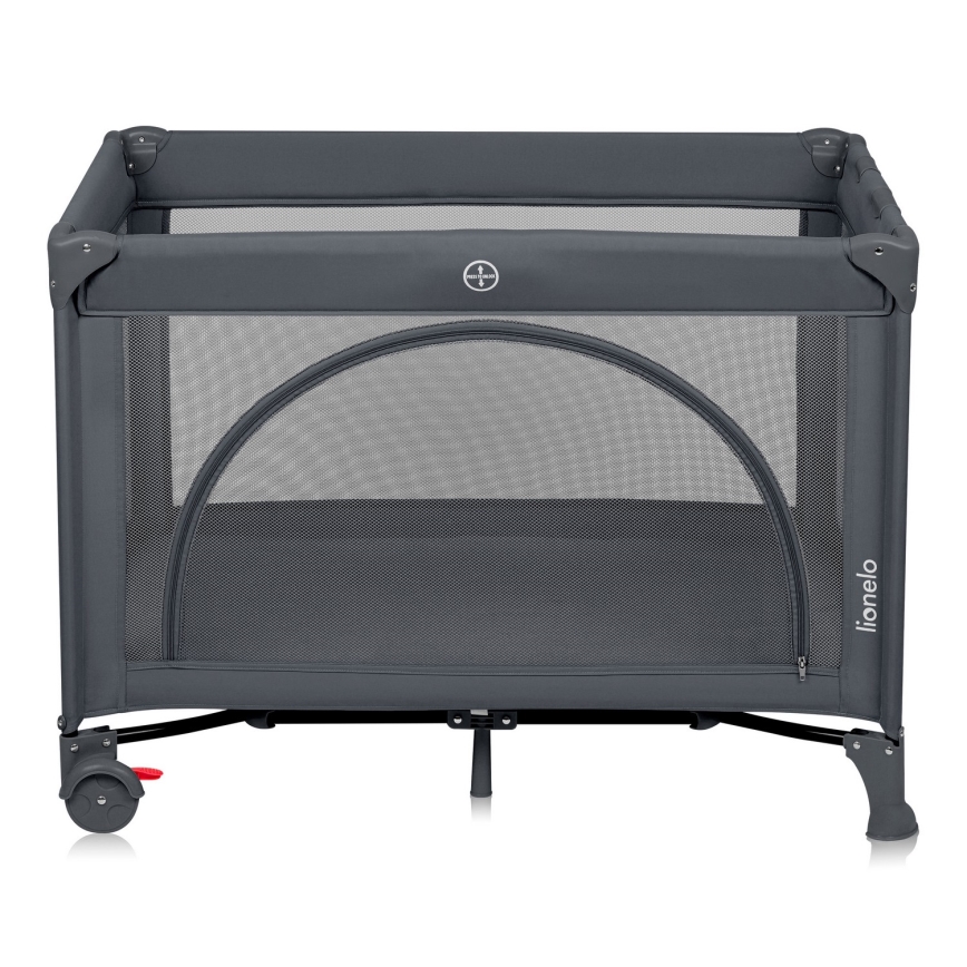 Lionelo - ceļojuma gultiņa LAURA, betona pelēks