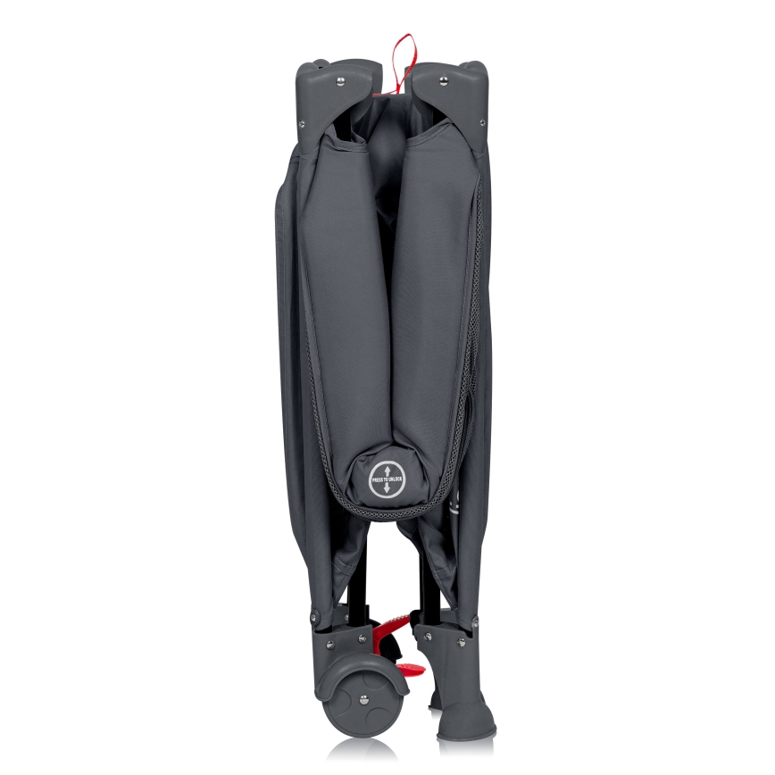 Lionelo - ceļojuma gultiņa LAURA, betona pelēks