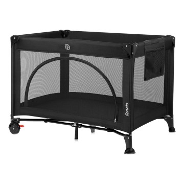 Lionelo - ceļojuma gultiņa LAURA Black Carbon