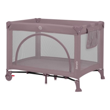 Lionelo - ceļojuma gultiņa LAURA gaiši rozā nude