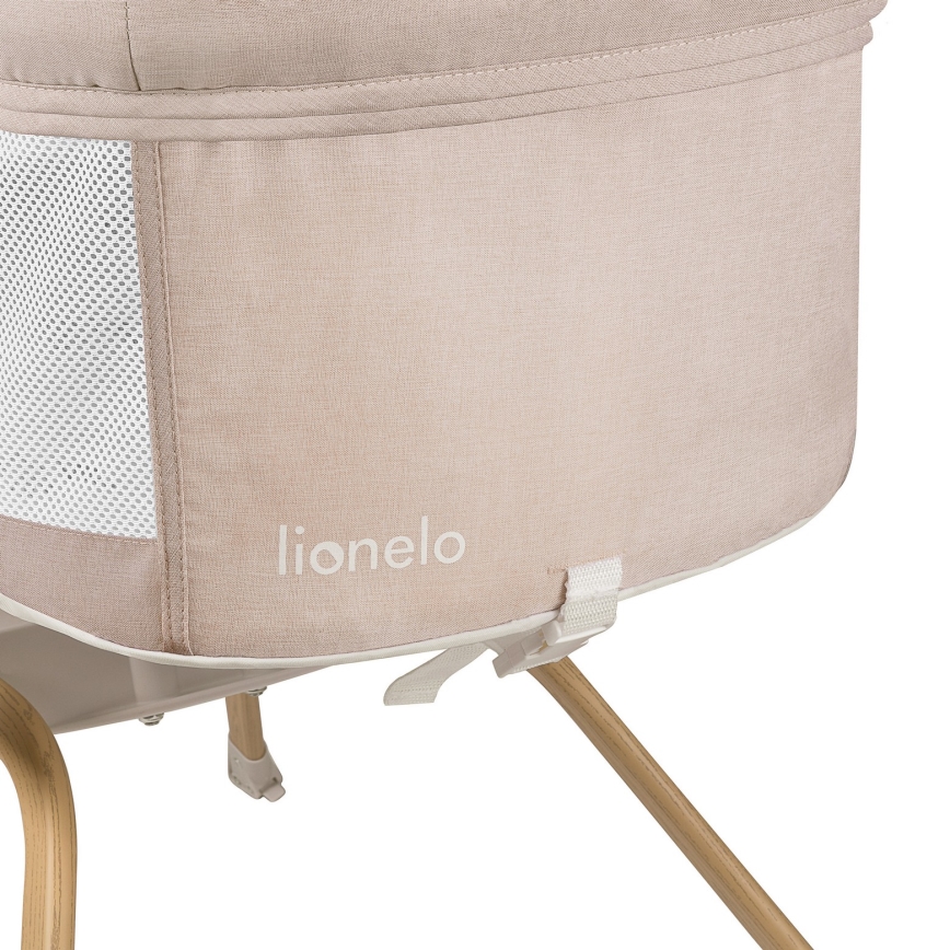 Lionelo - Ceļojuma gultiņa MALIN EVO Bēžs Naturāls