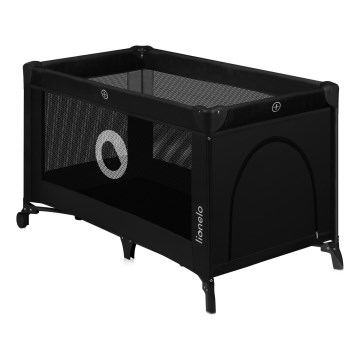 Lionelo - Ceļojuma gultiņa STEFI Black Carbon