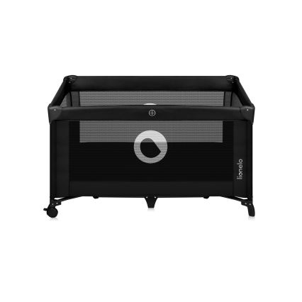 Lionelo - Ceļojuma gultiņa STEFI Black Carbon