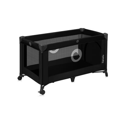 Lionelo - Ceļojuma gultiņa STEFI Black Carbon