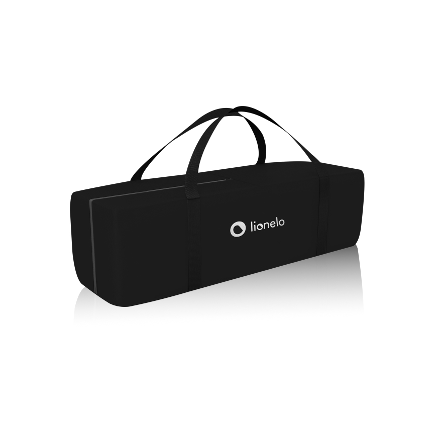 Lionelo - Ceļojuma gultiņa STEFI Black Carbon