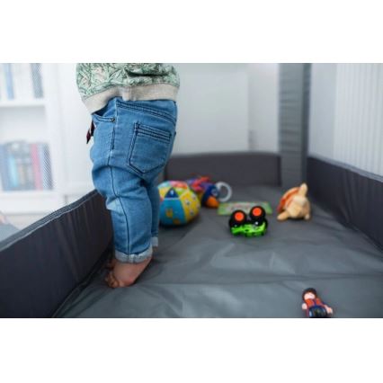 Lionelo - ceļojuma gultiņa STEFI pelēka