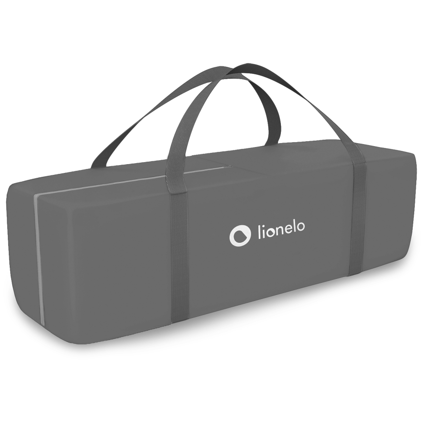 Lionelo - ceļojuma gultiņa STEFI PLUS pelēka daudzkrāsaina