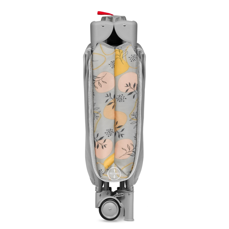 Lionelo - Ceļojuma gultiņa STEFI PLUS rozā/dzeltena