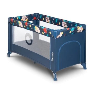 Lionelo - ceļojuma gultiņa STEFI, tumši zila