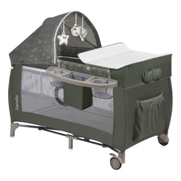 Lionelo - Ceļojuma gultiņa SVEN PLUS Beige Olive