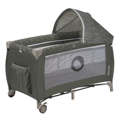 Lionelo - Ceļojuma gultiņa SVEN PLUS Beige Olive