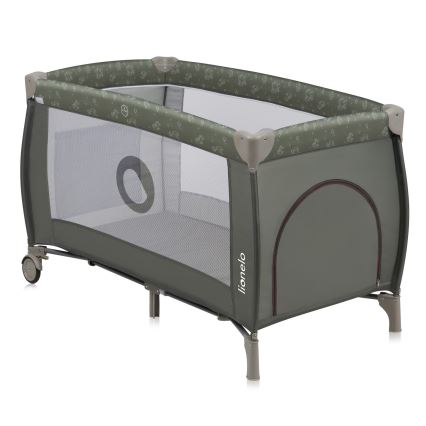 Lionelo - Ceļojuma gultiņa SVEN PLUS Beige Olive