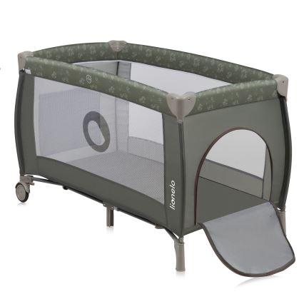 Lionelo - Ceļojuma gultiņa SVEN PLUS Beige Olive