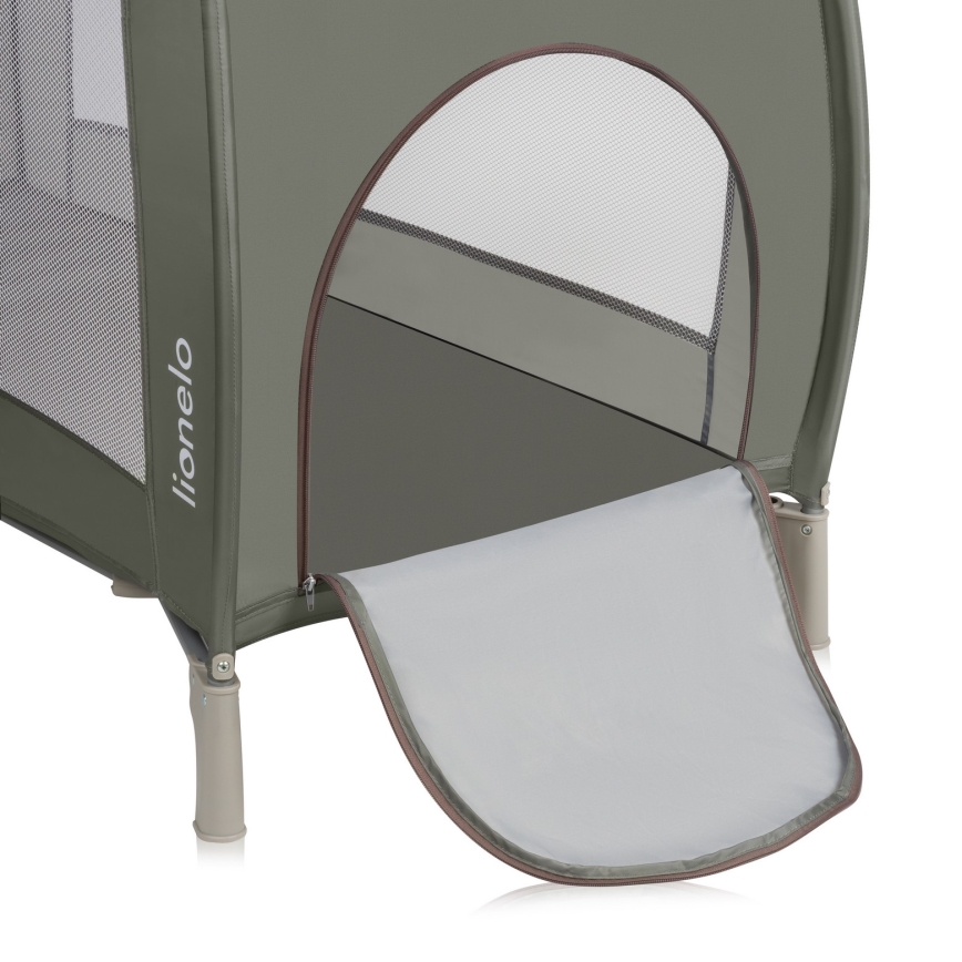 Lionelo - Ceļojuma gultiņa SVEN PLUS Beige Olive