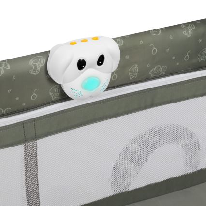 Lionelo - ceļojuma gultiņa SVEN PLUS, bēša/olīvu