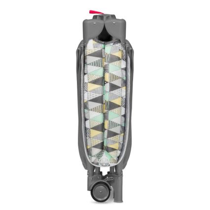 Lionelo - Ceļojuma gultiņa SVEN PLUS pelēka/dzeltena