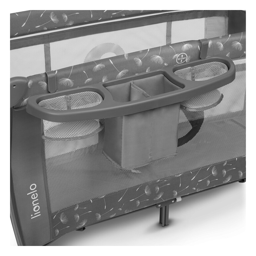 Lionelo - ceļojuma gultiņa SVEN PLUS pelēka