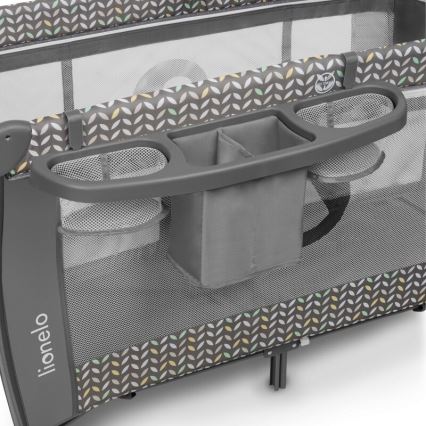 Lionelo - Ceļojuma gultiņa SVEN PLUS pelēka