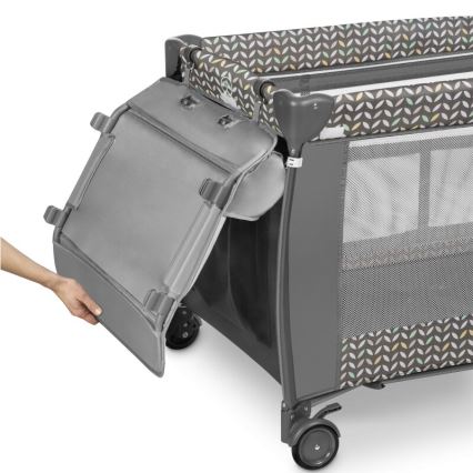 Lionelo - Ceļojuma gultiņa SVEN PLUS pelēka