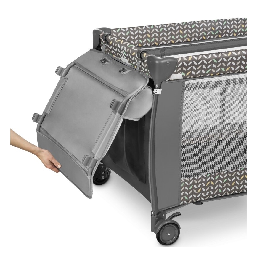 Lionelo - Ceļojuma gultiņa SVEN PLUS pelēka
