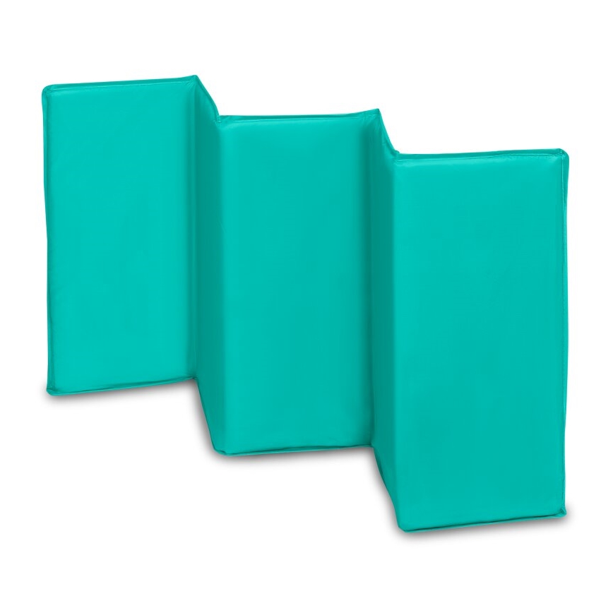 Lionelo - ceļojuma gultiņa SVEN PLUS pelēka/tirkīza