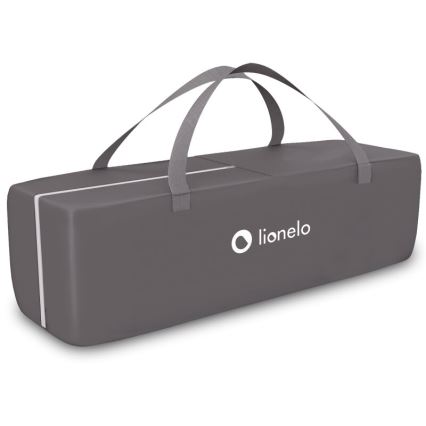 Lionelo - ceļojuma gultiņa SVEN PLUS pelēka/tirkīza