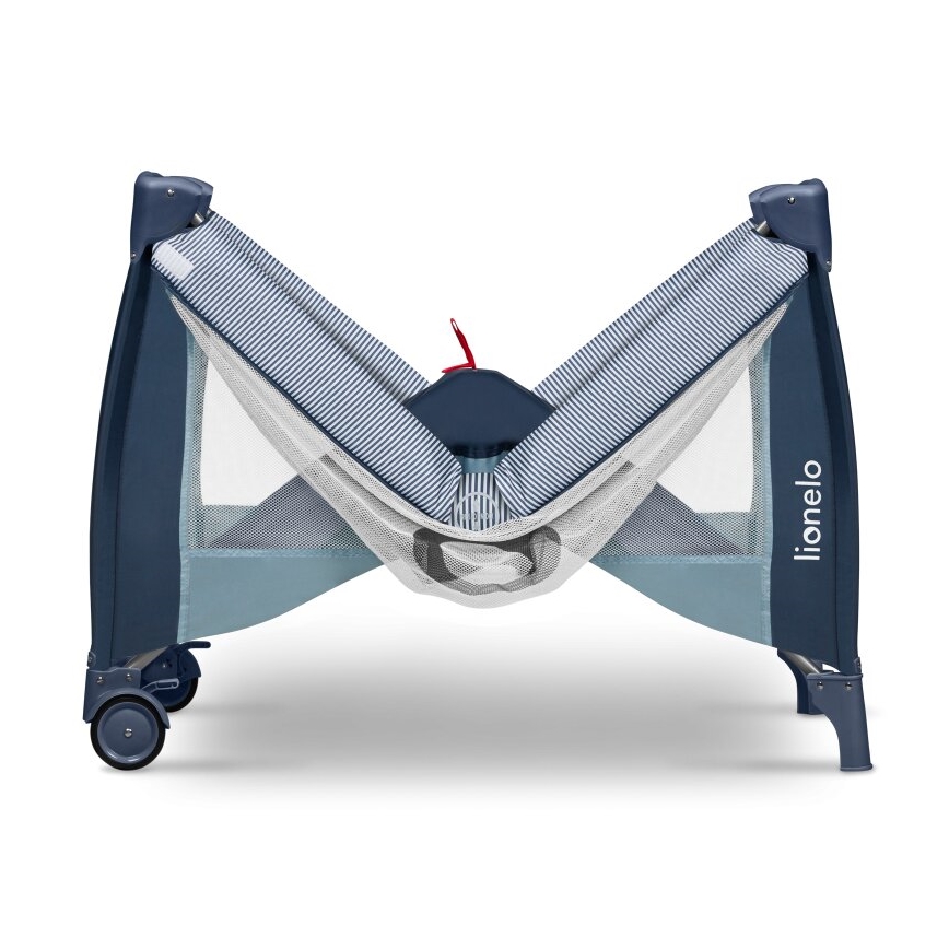 Lionelo - ceļojuma gultiņa SVEN PLUS zila