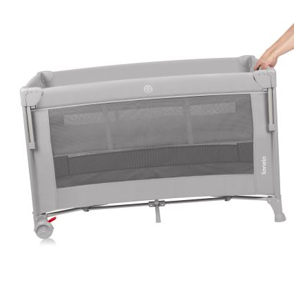 Lionelo - ceļojumu gultiņa 3 vienā ELLEN betona pelēks