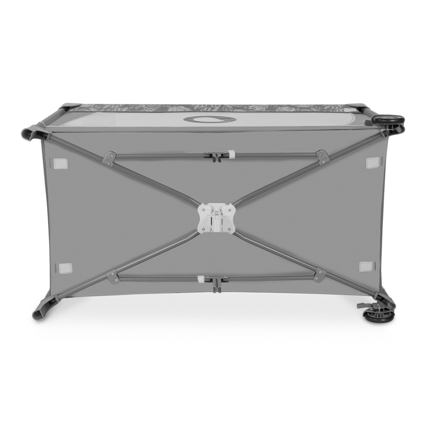 Lionelo - Ceļojumu gultiņa FLOWER Grey Stone