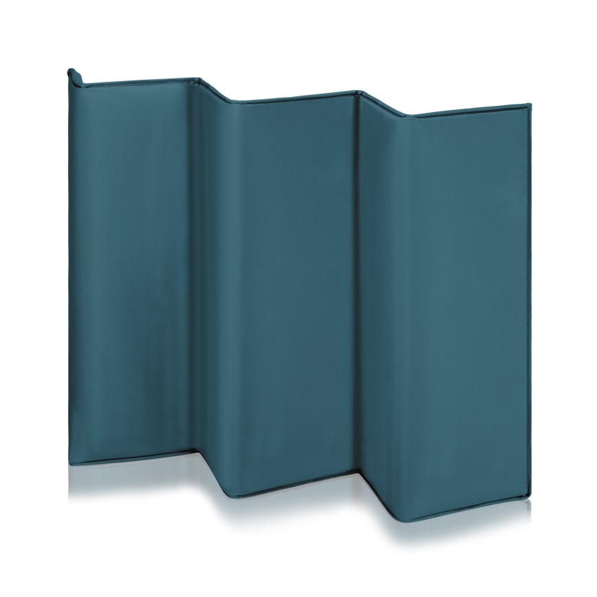 Lionelo - Ceļojumu gultiņa FLOWER zaļa/tirkīzzila