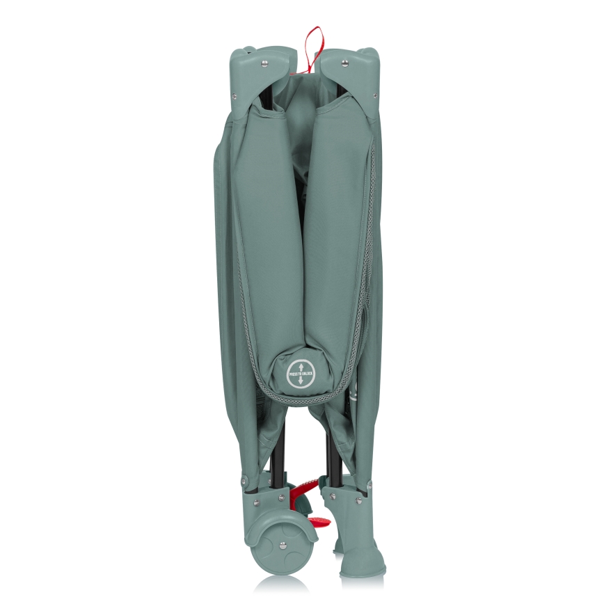 Lionelo - Ceļojumu gultiņa LAURA Green Sage