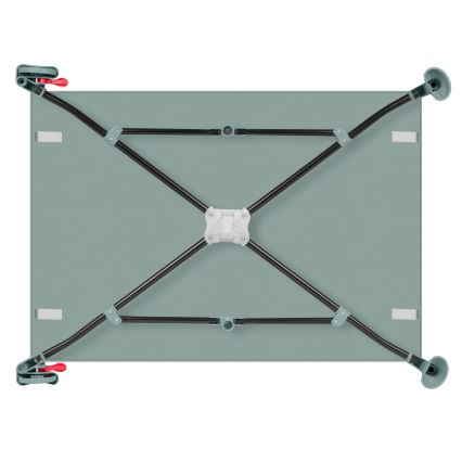 Lionelo - Ceļojumu gultiņa LAURA Green Sage