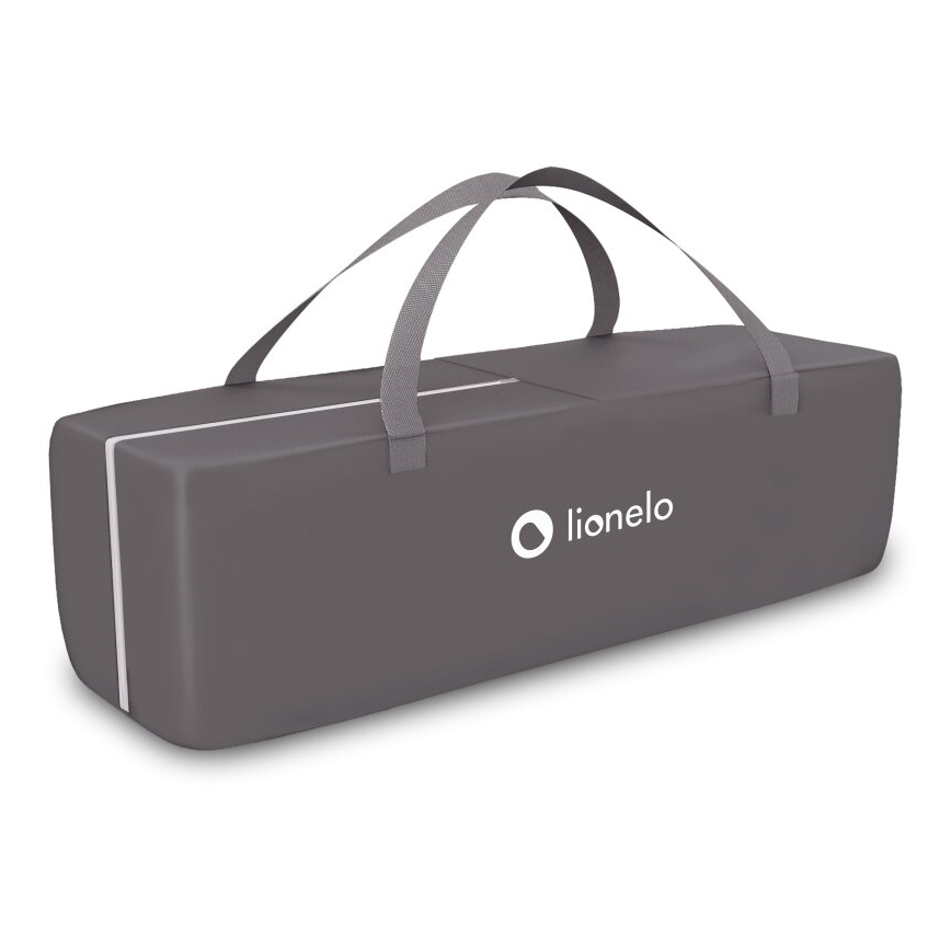 Lionelo - Ceļojumu gultiņa SVEN PLUS pelēka