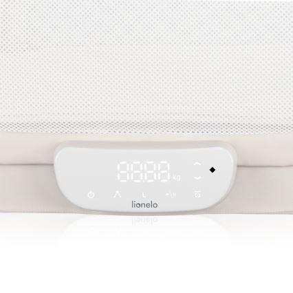 Lionelo - CORAL White bērnu gultiņa ar iebūvētu svaru