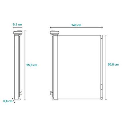 Lionelo - drošības barjera THEA pelēka