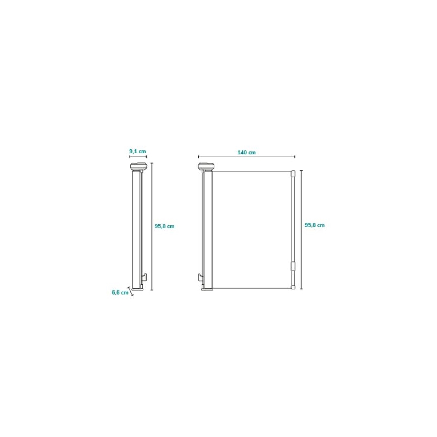 Lionelo - drošības barjera THEA pelēka