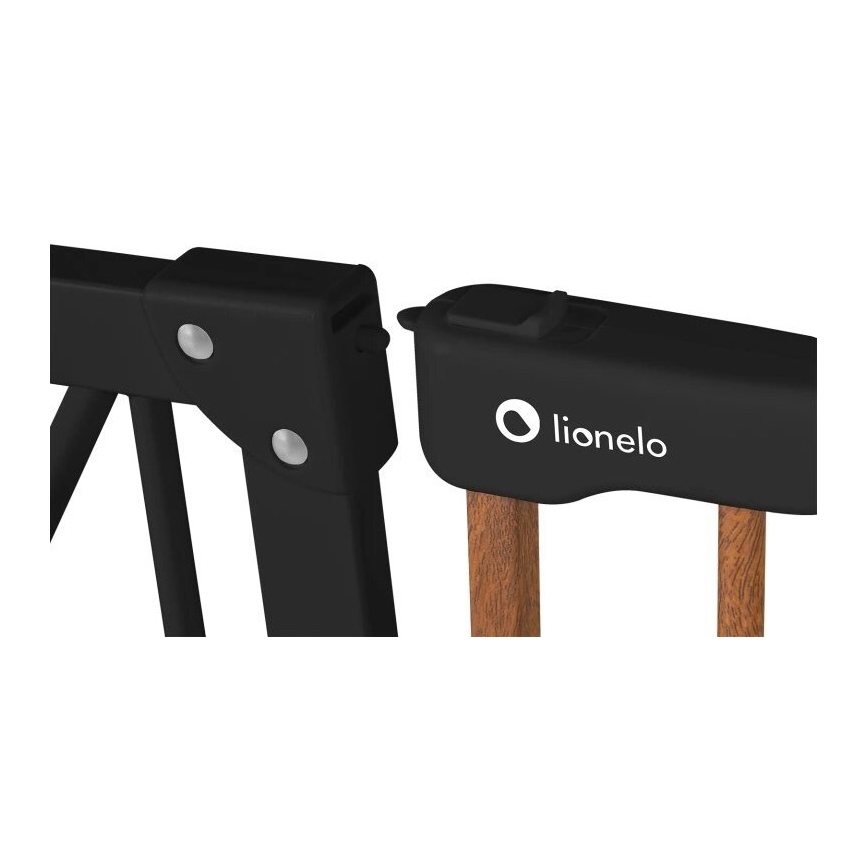 Lionelo - Drošības sētiņa TRUUS SLIM melna/brūna