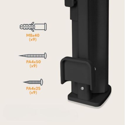 Lionelo - Drošības vārti THEA melni