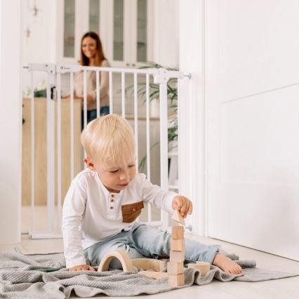 Lionelo - Drošības vārti TRUUS SLIM LED 1xAAA balti