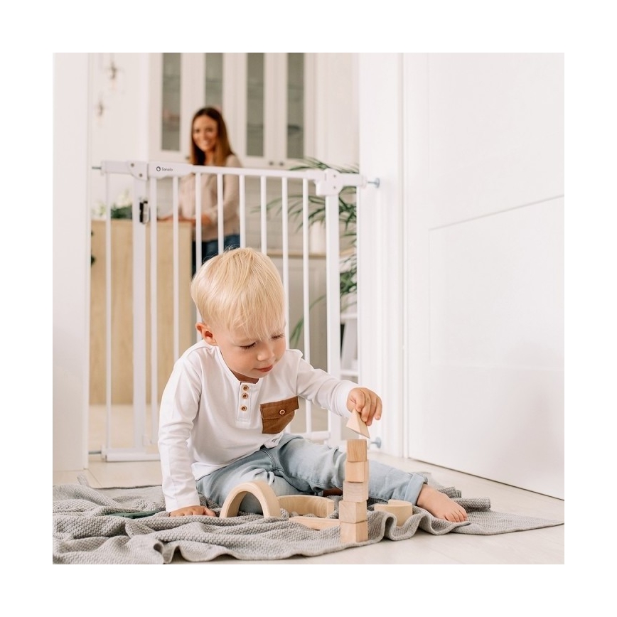 Lionelo - Drošības vārti TRUUS SLIM LED 1xAAA pelēki