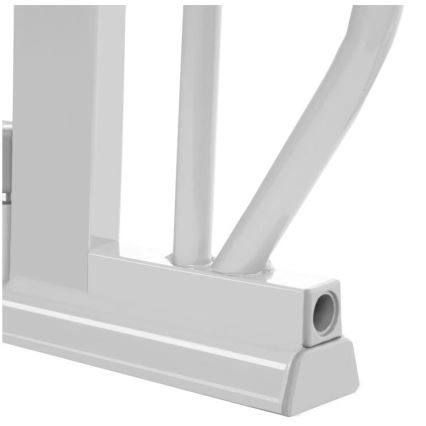 Lionelo - Drošības vārti TRUUS SLIM LED 1xAAA pelēki