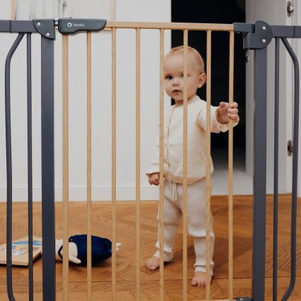 Lionelo - Drošības vārti TRUUS SLIM melni/brūni