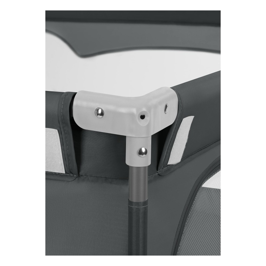 Lionelo - FLORENCE bērnu spēļu būris, grafīta pelēks