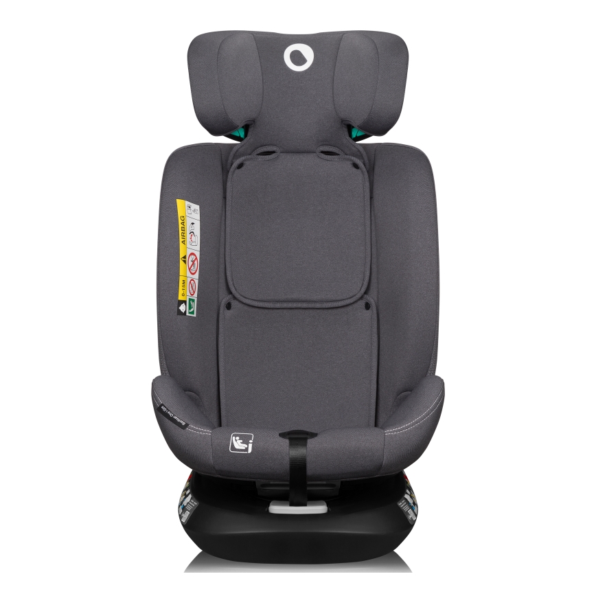 Lionelo - Rotējošs bērnu autosēdeklis ar bāzi BASTIAAN ONE i-Size 40-150 cm Grey Stone
